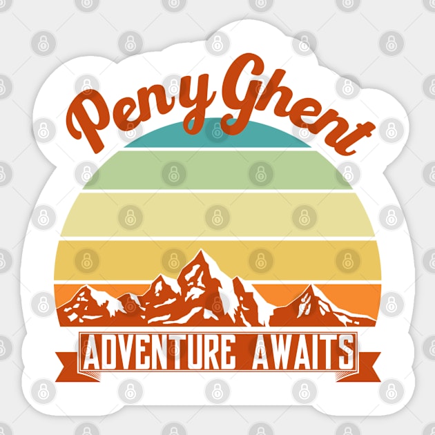 Pen y Ghent adventure awaits. Perfect present for mother dad friend him or her Sticker by SerenityByAlex